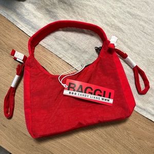 BAGGU x Sandy Liang Mini Bow Bag in Candy Apple NWT